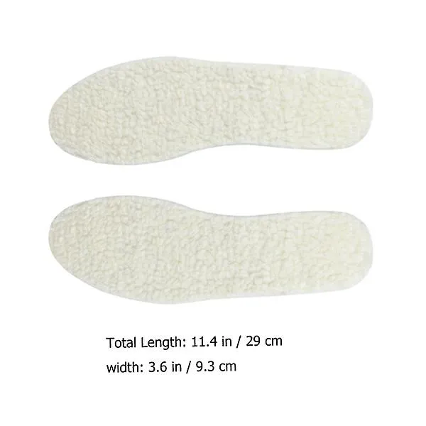 1 Pair Universal Warm Insoles Deodorant Resistant Insoles Thickened Plush Insoles