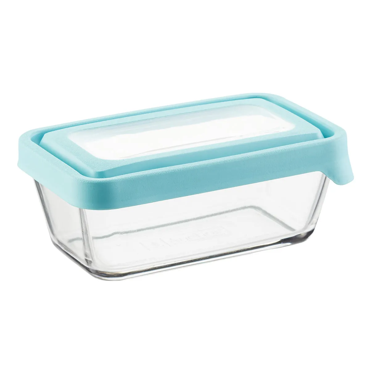 4.75 Cup Rectangular Food Storage W/ Mineral blue Trueseal