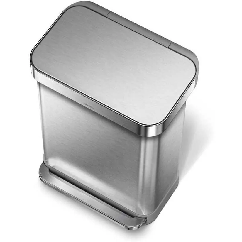 55L Rectangular Step Can with Liner Pocket