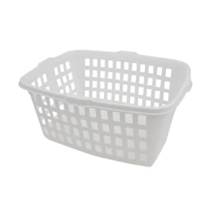 61.7L Rectangular Laundry basket white