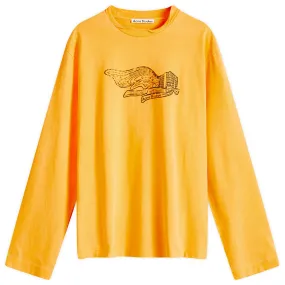 Acne Studios Edden Logo Wings Long Sleeve T-Shirt