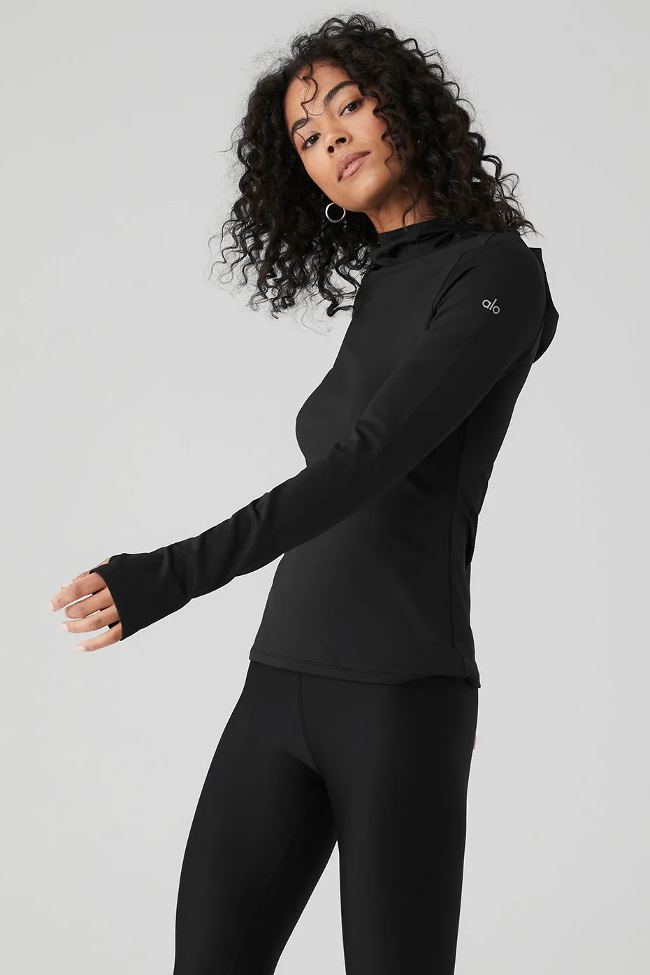 Airlift Winter Warm Hooded Runner - Black