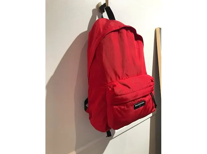 BALENCIAGA Mochilas T.  paño Roja 