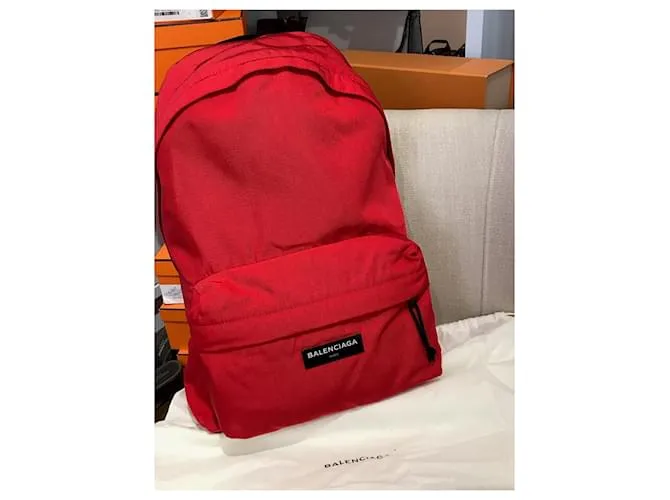 BALENCIAGA Mochilas T.  paño Roja 