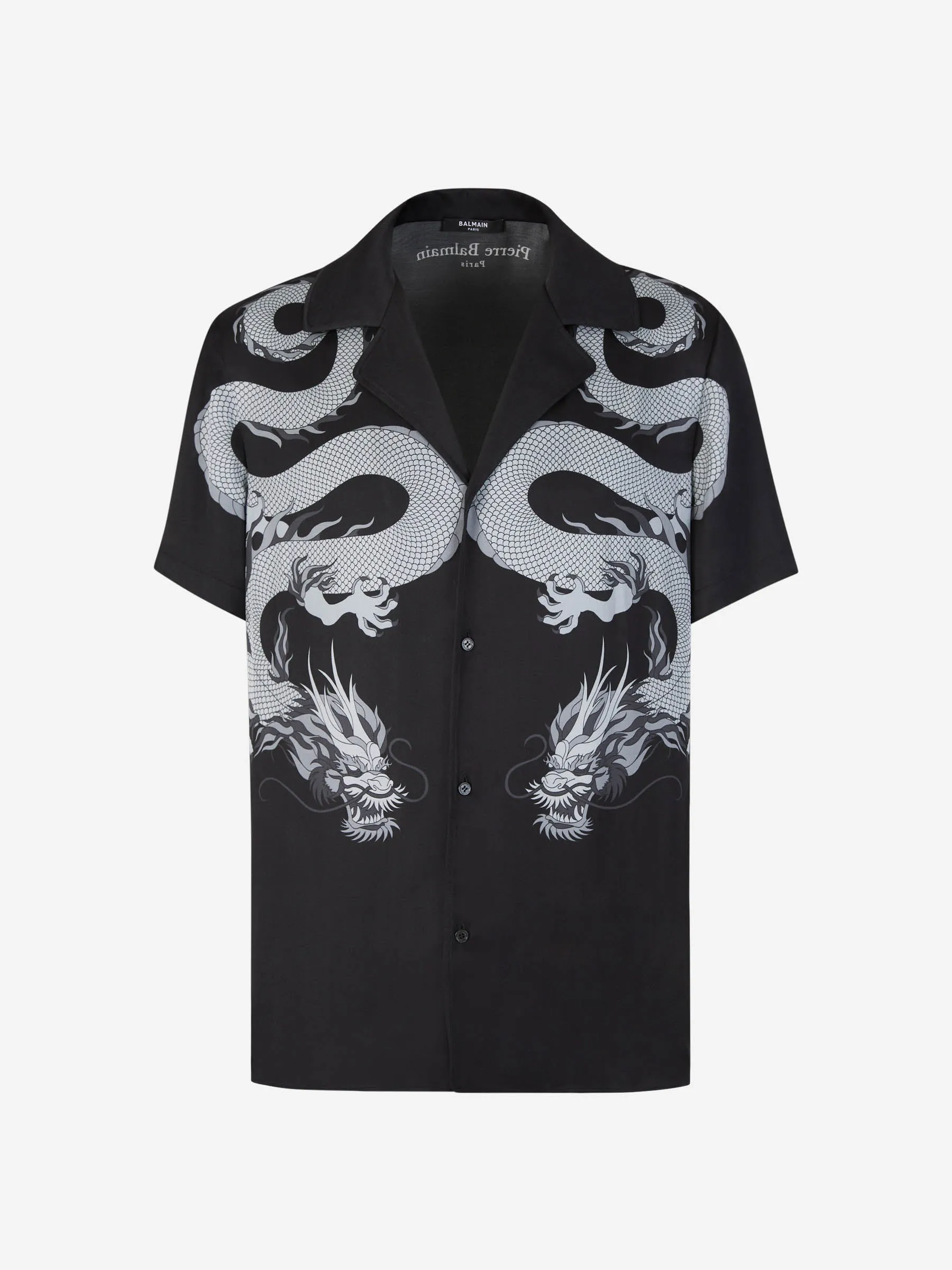 Balmain Camisa Motivo Dragón