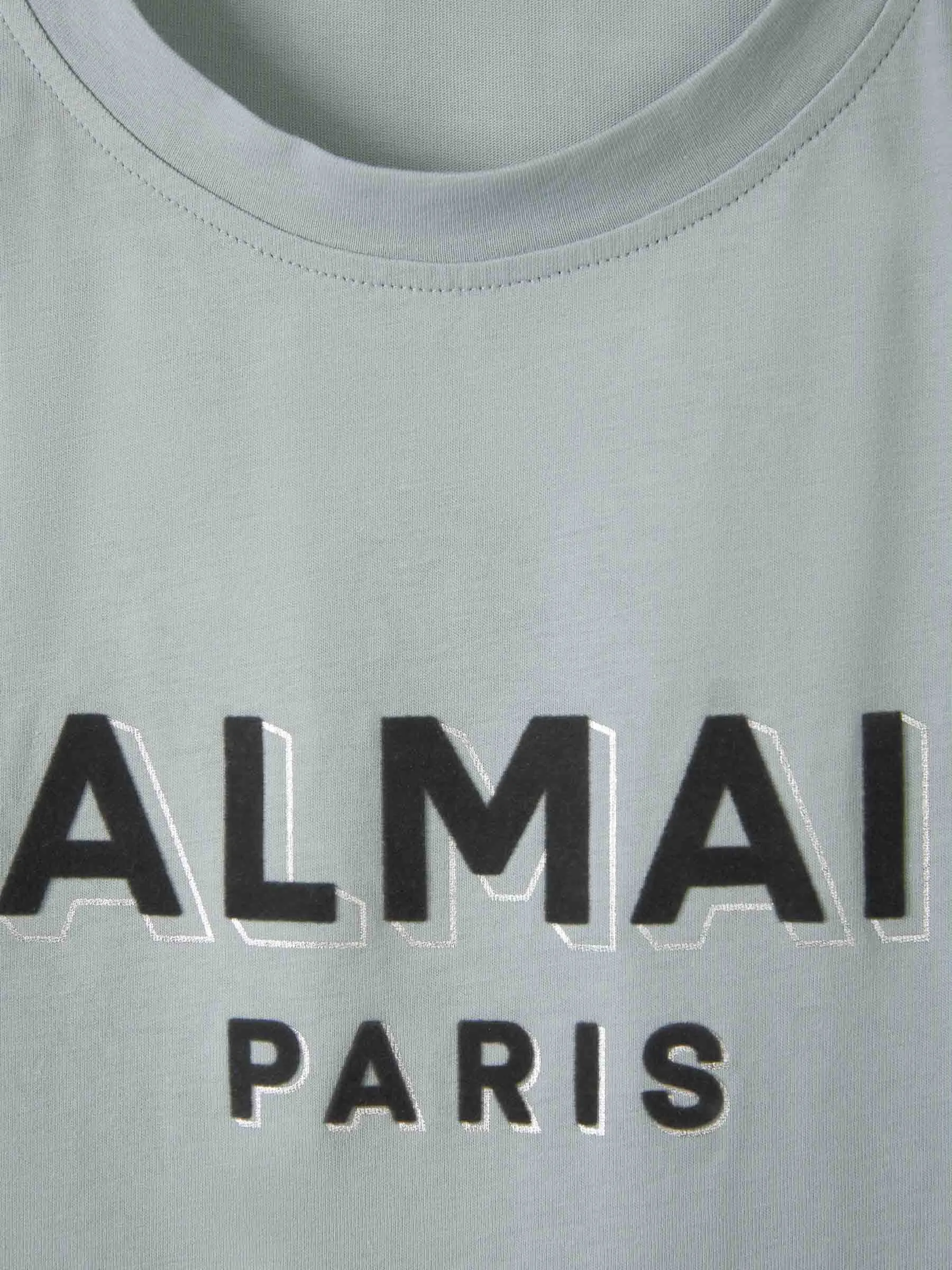 Balmain Camiseta Logo Algodón