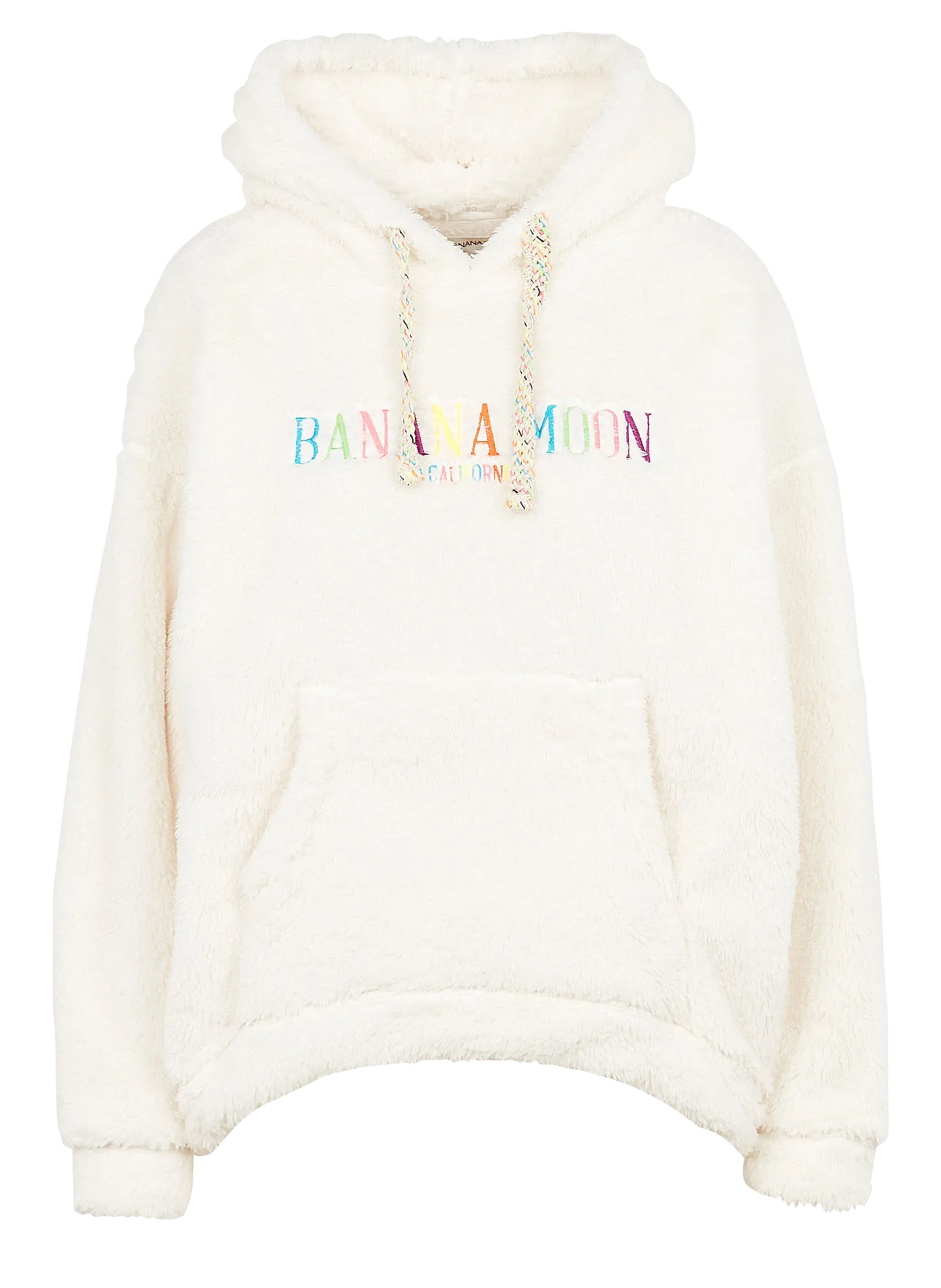 BANANA MOON BRADLEY YAMASKA - Sudadera bordada con capucha en blanco