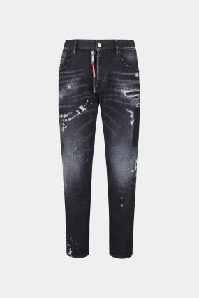 BLACK PIONER WASH SKATER JEANS