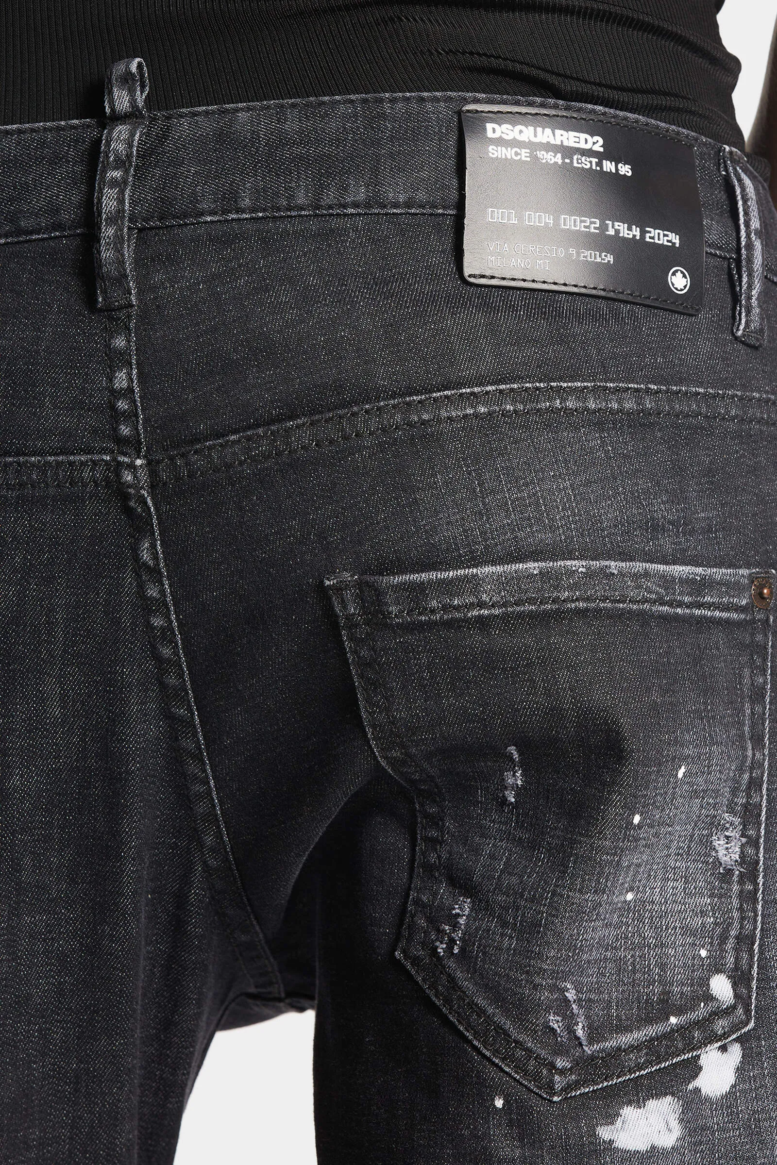 BLACK PIONER WASH SKATER JEANS