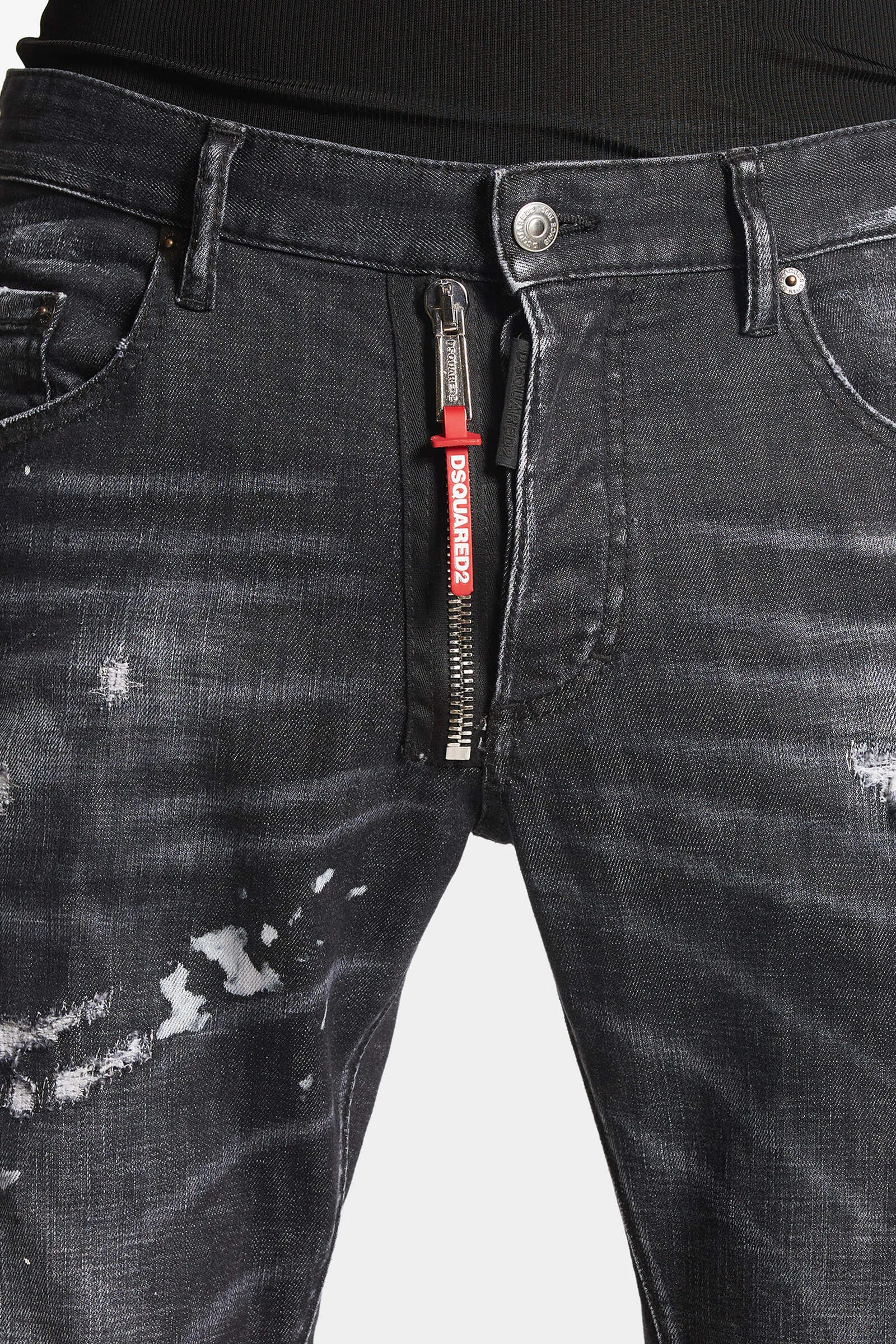 BLACK PIONER WASH SKATER JEANS