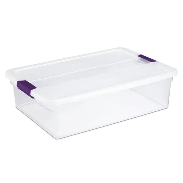 Caja organizadora rectangular de plastico  30lts 60 x 41,6 x 16,5cm