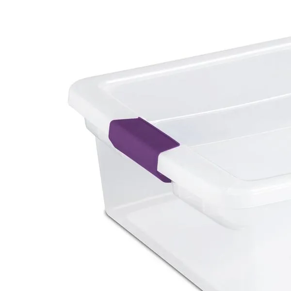 Caja organizadora rectangular de plastico  30lts 60 x 41,6 x 16,5cm