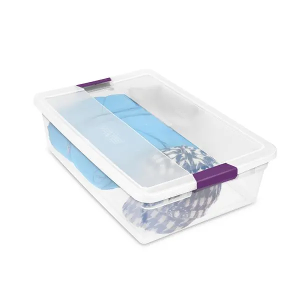 Caja organizadora rectangular de plastico  30lts 60 x 41,6 x 16,5cm