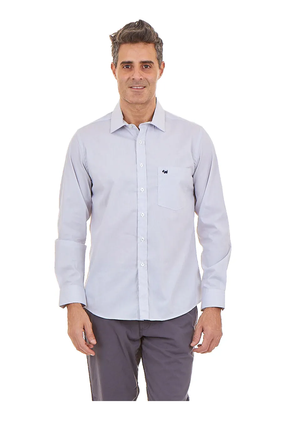 Camisa Isak Manga Larga Slim Fit