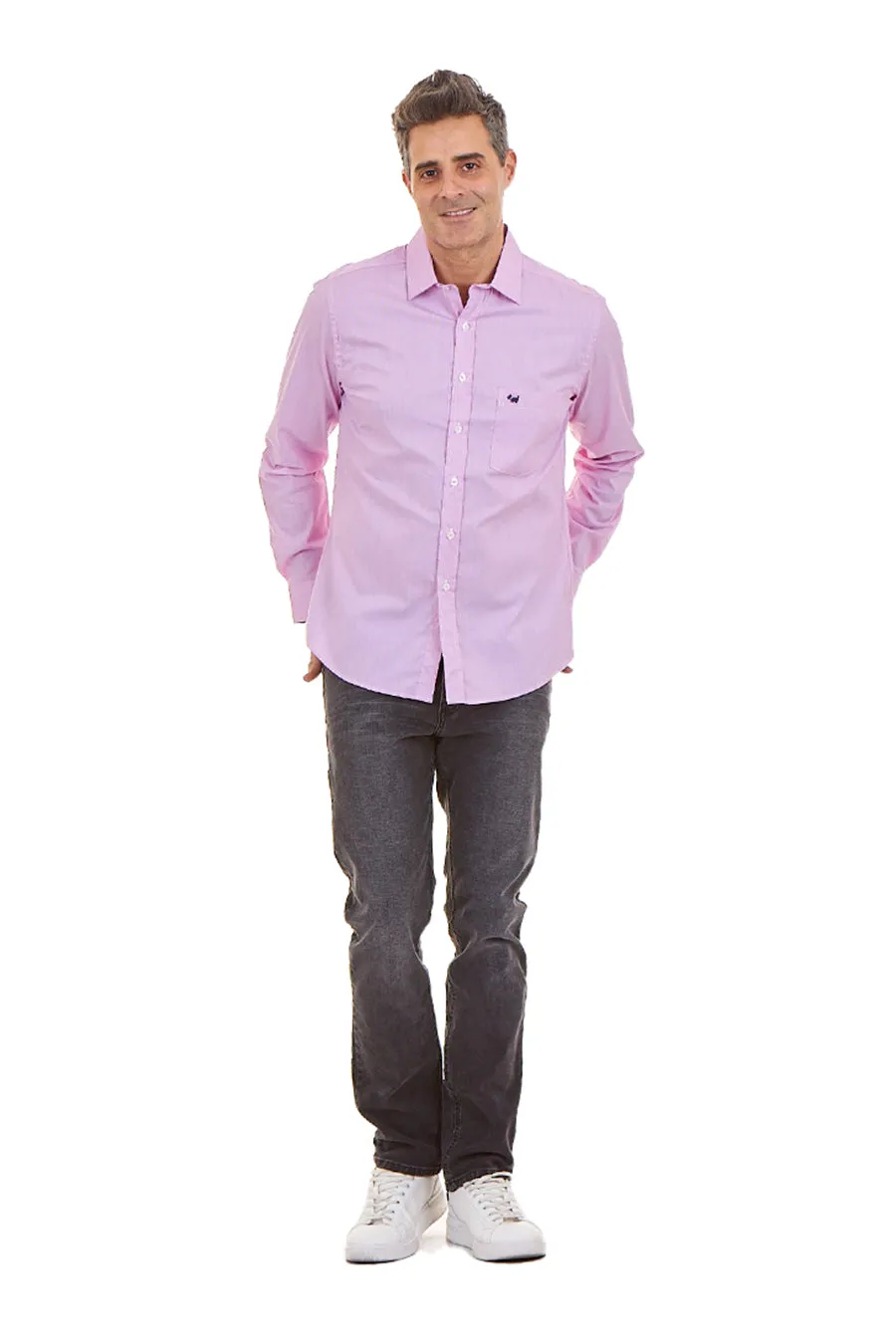 Camisa Isak Manga Larga Slim Fit