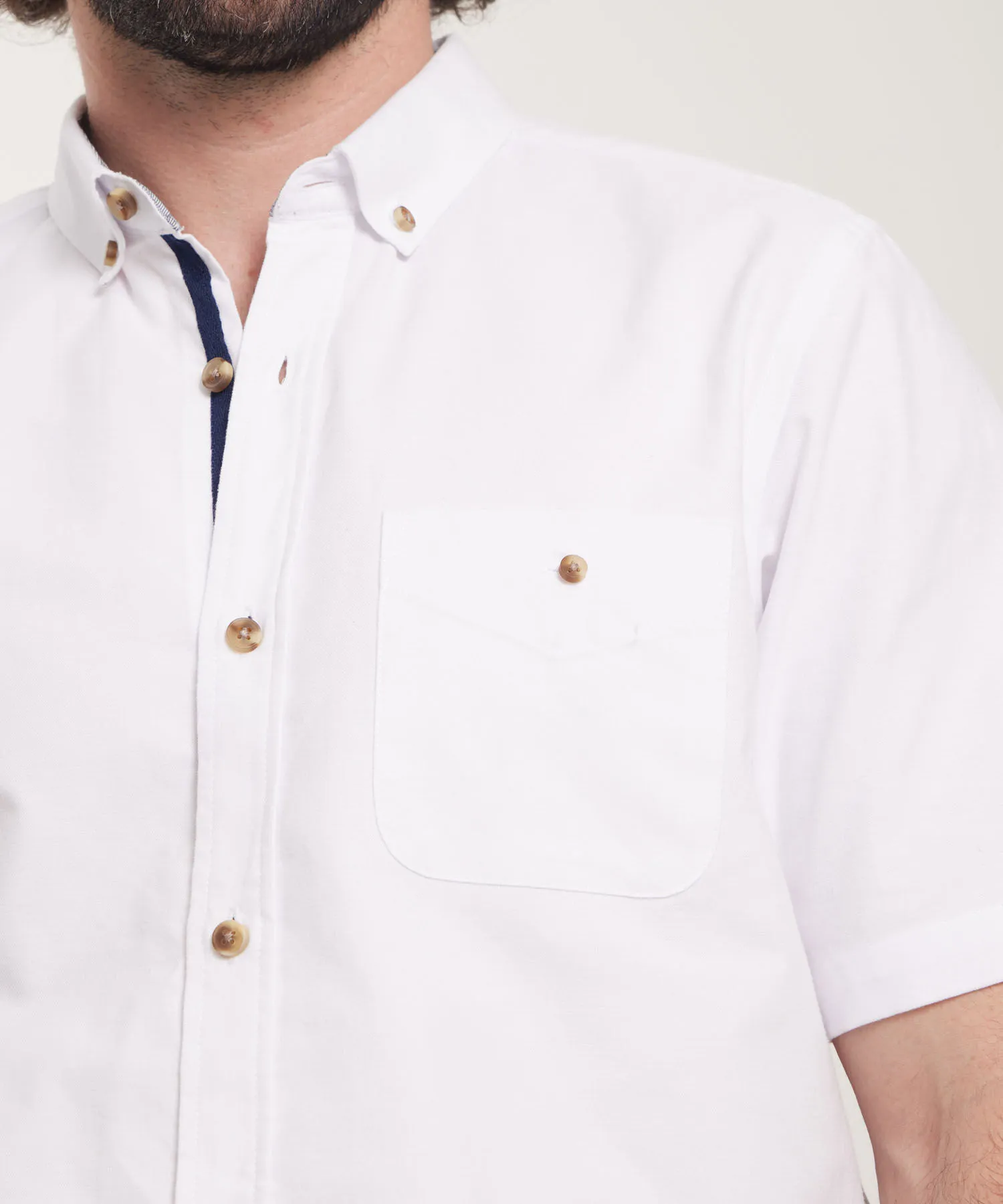 Camisa Manga Corta Button Down-