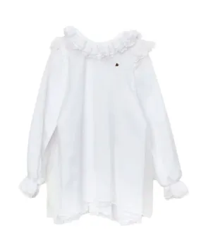 Camisa Niña CASILDA Y JIMENA Valencien Blanca