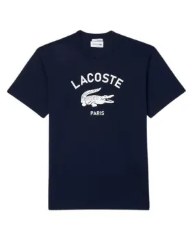 Camiseta Lacoste manga corta con logotipo en el pecho unisex