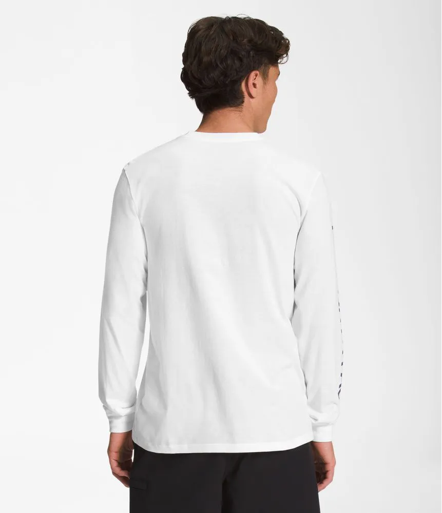 Camiseta L/S Sleeve Hit Graphic Tee Blanca Hombre The North Face