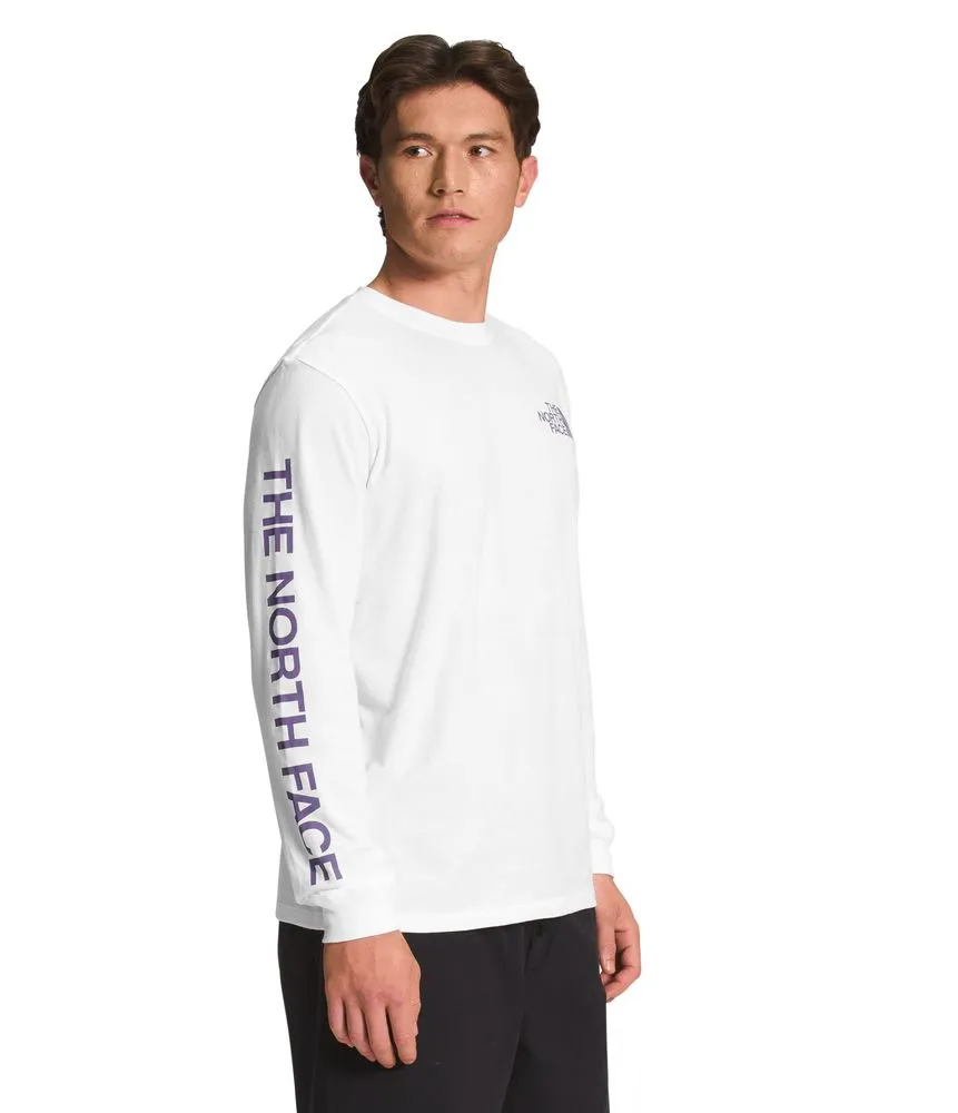 Camiseta L/S Sleeve Hit Graphic Tee Blanca Hombre The North Face