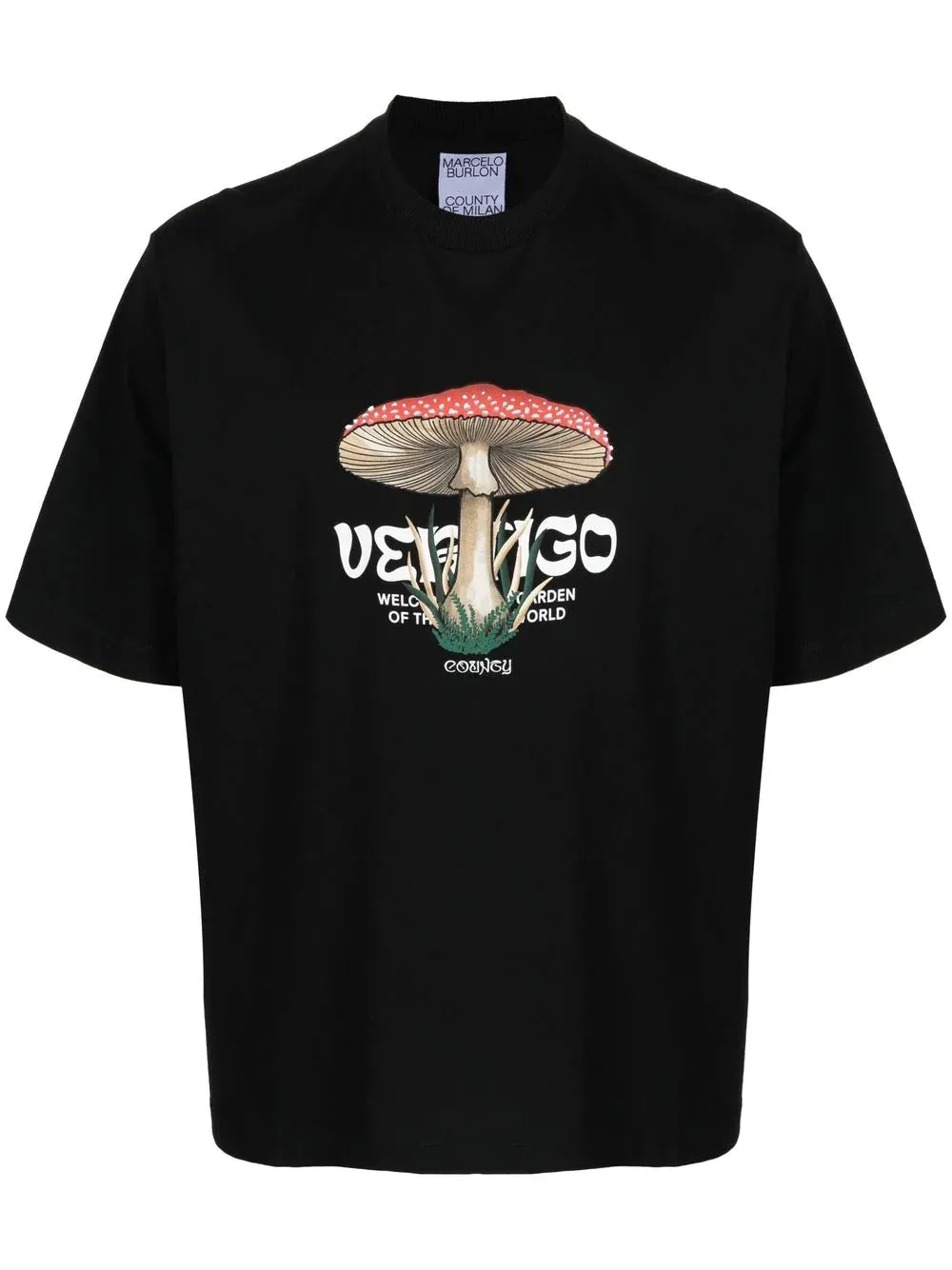 CAMISETA MUSHROOM NEGRA