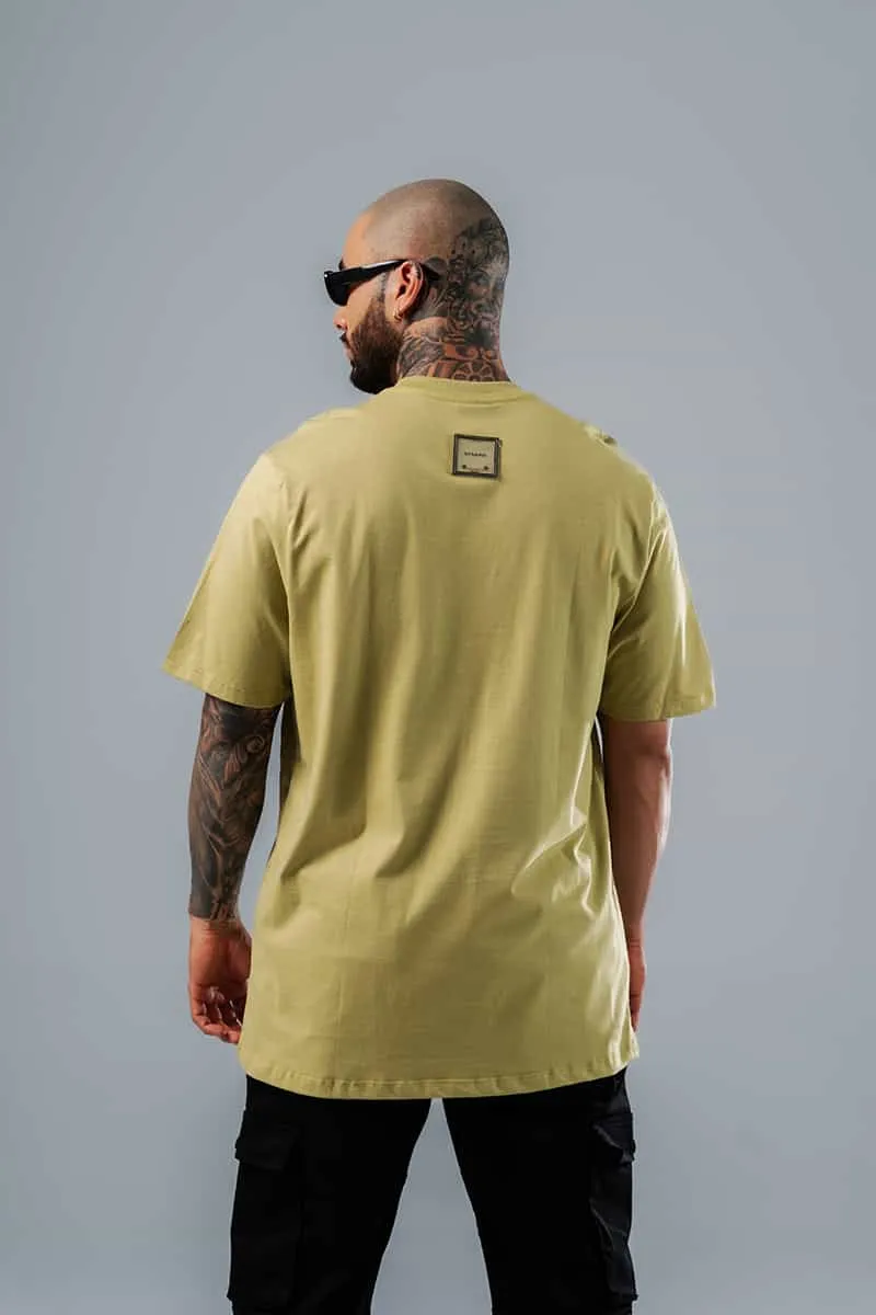 Camiseta Para Hombre Regular Verde Oliva Taste