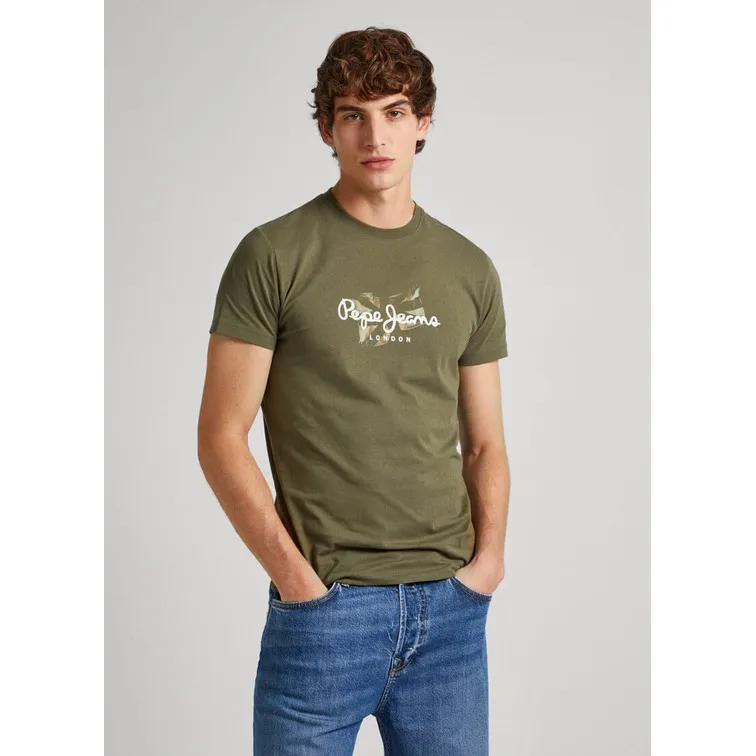 CAMISETA SLIM LOGO ESTAMPADO HOMBRE PEPE JEANS