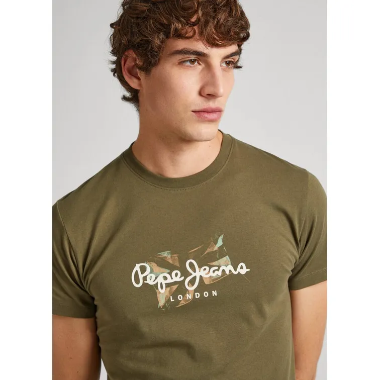 CAMISETA SLIM LOGO ESTAMPADO HOMBRE PEPE JEANS