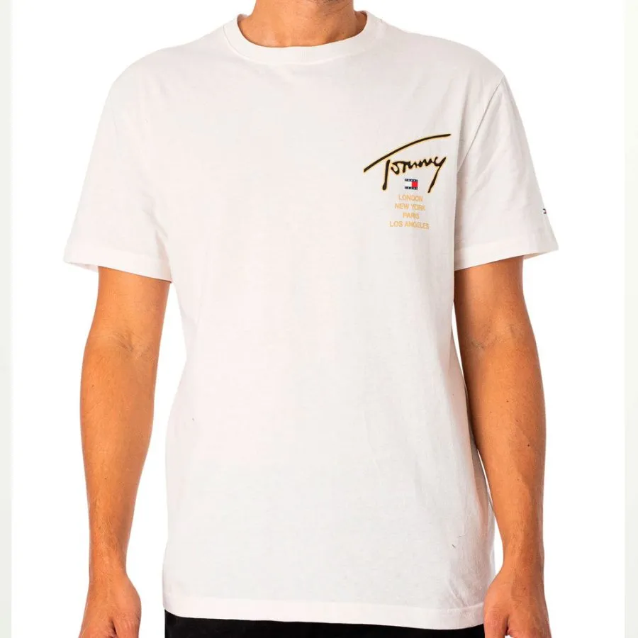 Camiseta TOMMY JEANS TJM CLSC GOLD SIGNATURE BACK TEE DM0DM17729