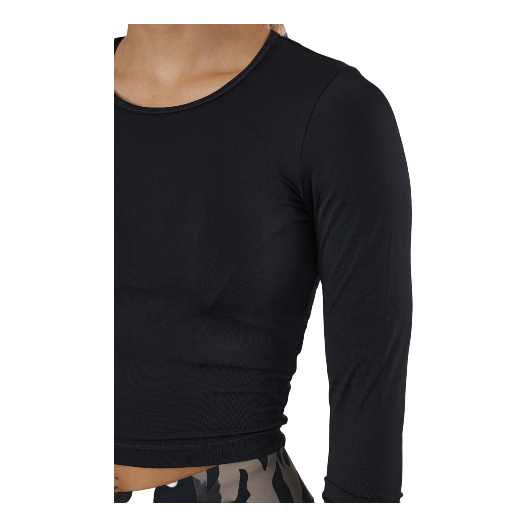 Casall Crop Long Sleeve Black