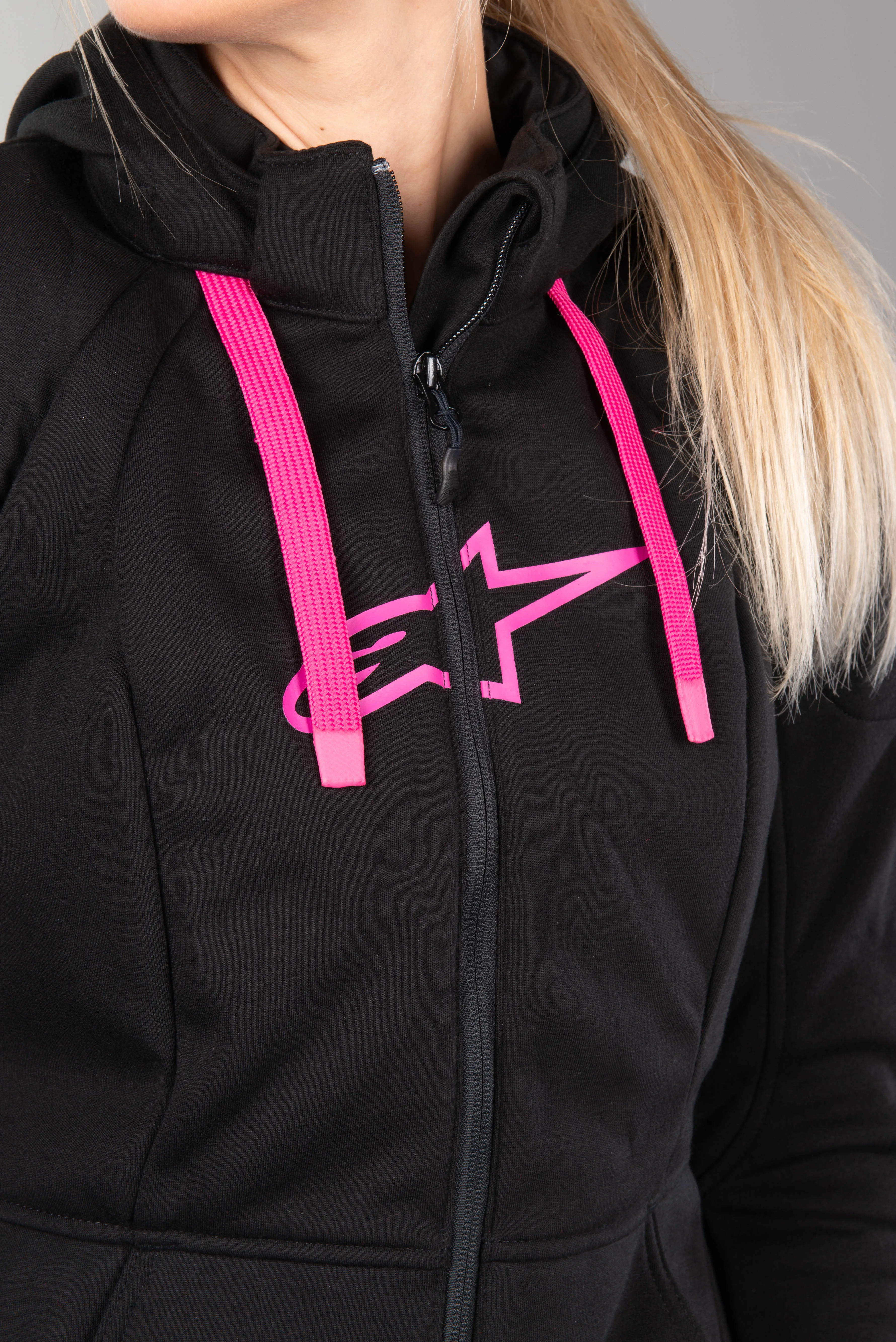 Chaqueta con capucha Alpinestars Stella Chrome Sport Negro-Rosa