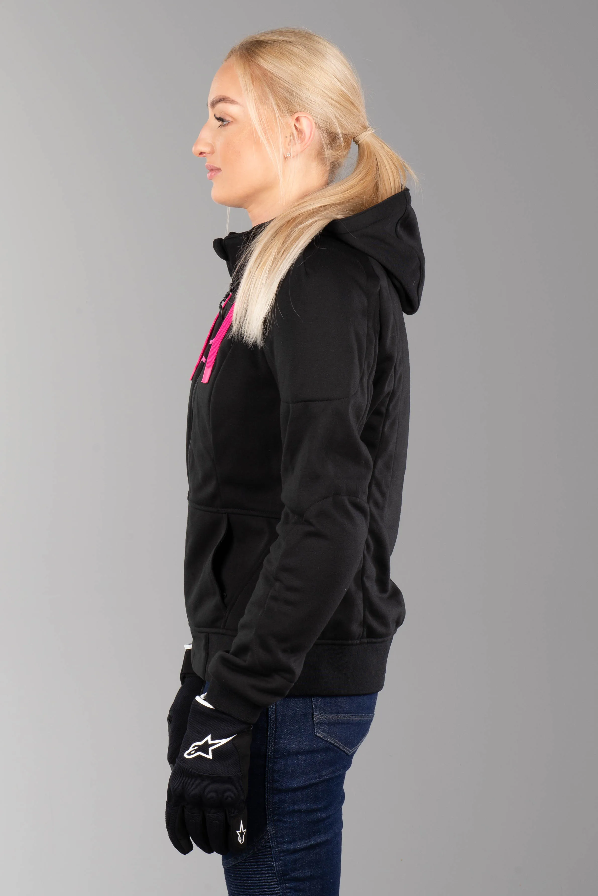 Chaqueta con capucha Alpinestars Stella Chrome Sport Negro-Rosa