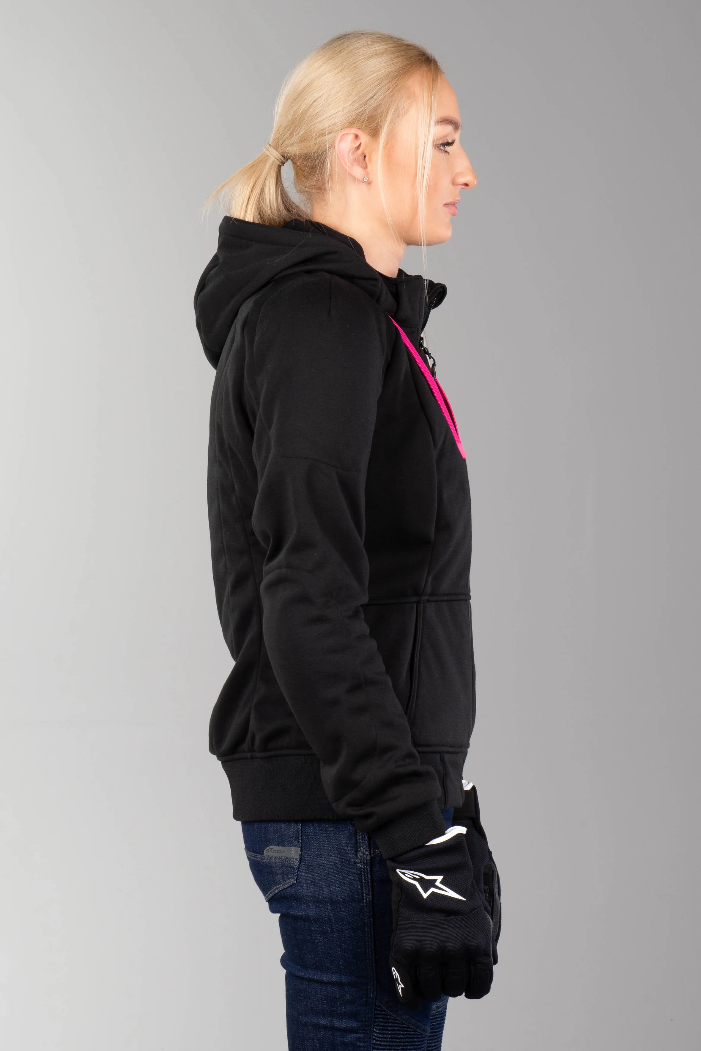 Chaqueta con capucha Alpinestars Stella Chrome Sport Negro-Rosa