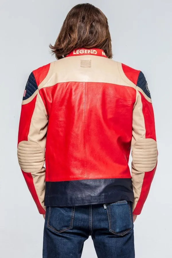 Chaqueta Hombre 24H Le Mans Steel Sheep Crown Red / Off White 