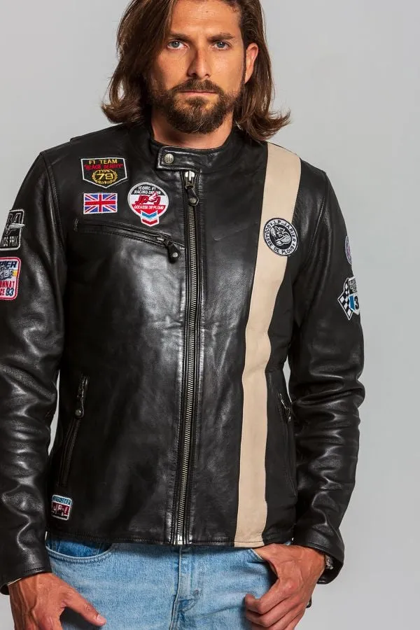 Chaqueta Hombre Classic Legend Motors Lotus Jp Jarier Sheep Crown Black