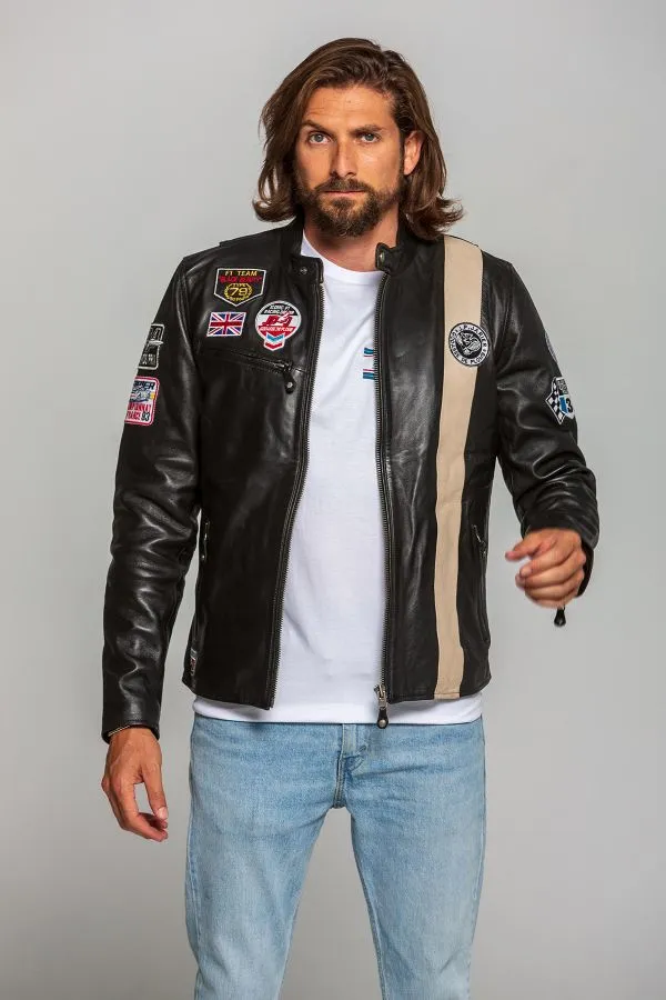 Chaqueta Hombre Classic Legend Motors Lotus Jp Jarier Sheep Crown Black