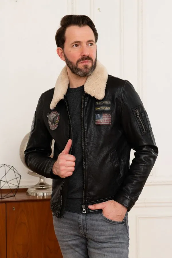 Chaqueta Hombre Daytona Brooke Lamb Paolo Black