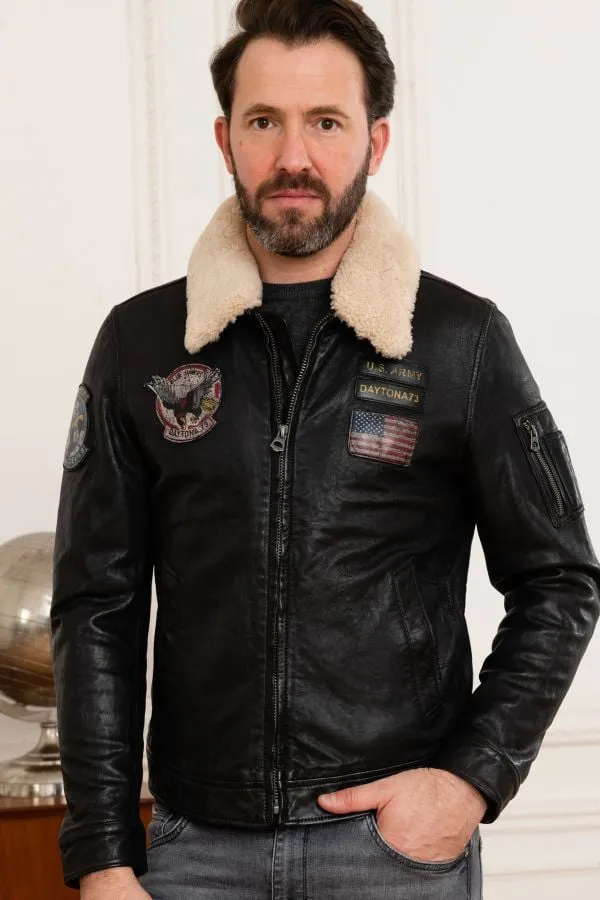 Chaqueta Hombre Daytona Brooke Lamb Paolo Black