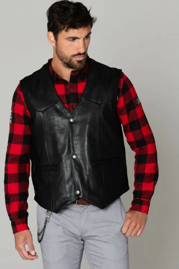 Chaqueta Hombre Daytona Cafe Vest Goat Deer Black