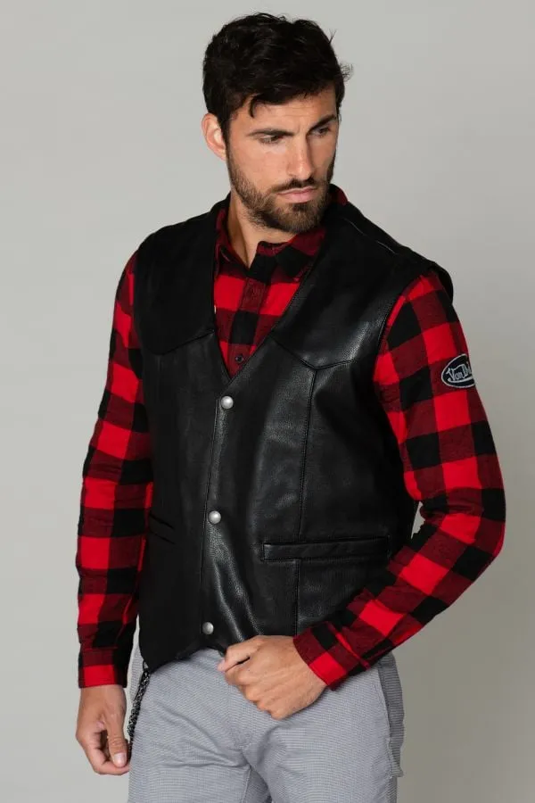 Chaqueta Hombre Daytona Cafe Vest Goat Deer Black