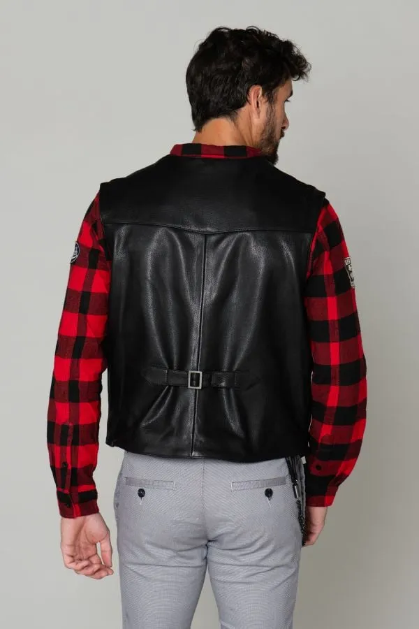 Chaqueta Hombre Daytona Cafe Vest Goat Deer Black