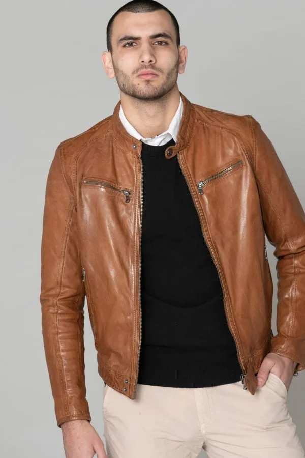 Chaqueta Hombre Daytona Dustin Sheep Tiger Cognac 