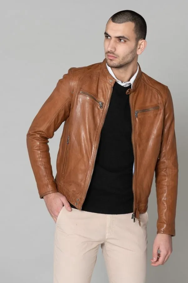 Chaqueta Hombre Daytona Dustin Sheep Tiger Cognac 