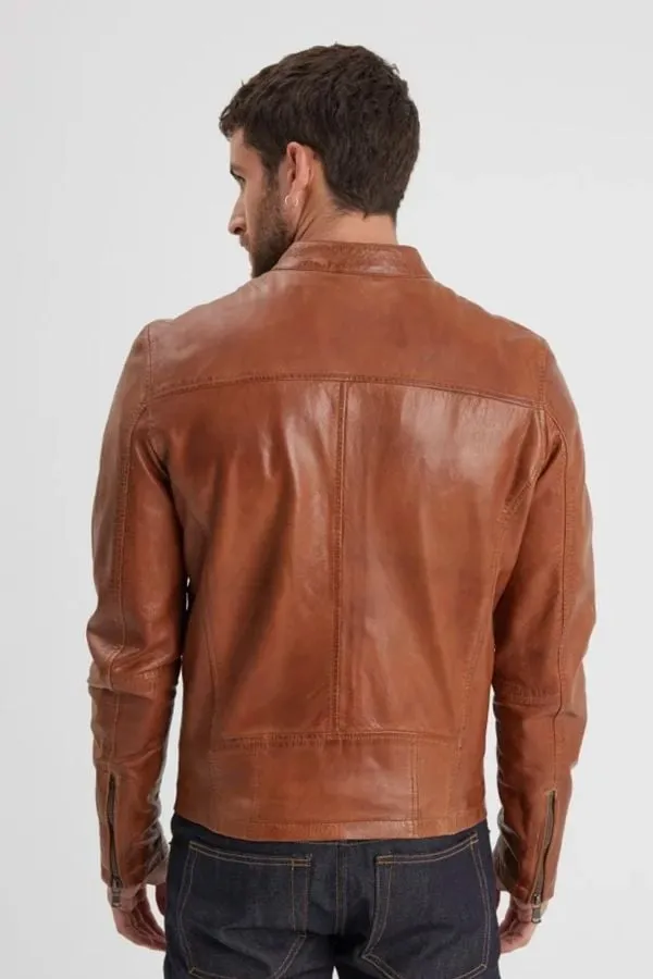 Chaqueta Hombre Daytona Gafino Lamb Vita Cognac