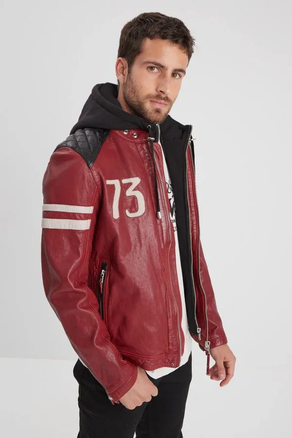 Chaqueta Hombre Daytona Gladstone+Hood Lamb Vita Red