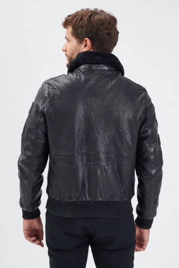 Chaqueta Hombre Daytona Mythic + Fur Sheep Petrol Black/Black