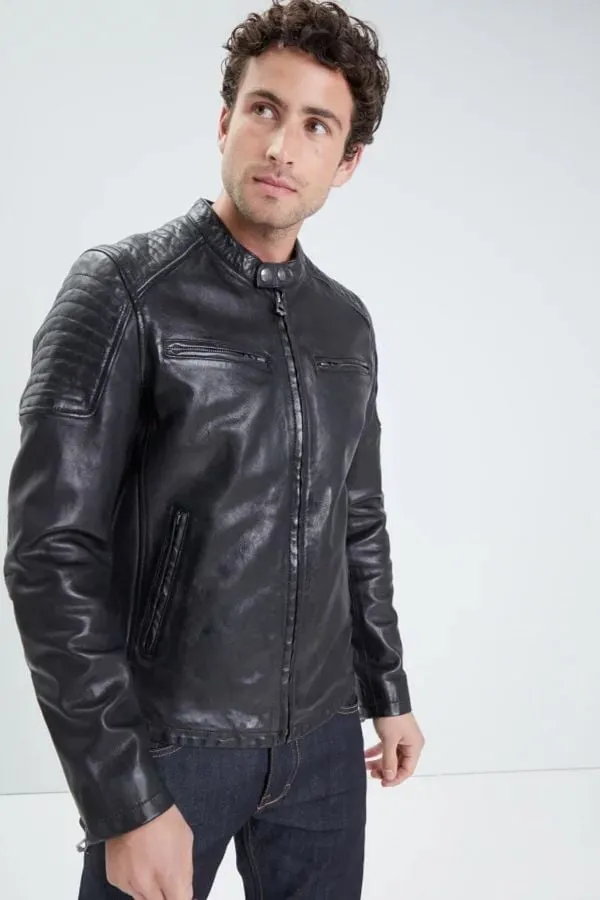 Chaqueta Hombre Daytona Stirling Lamb Paolo Black