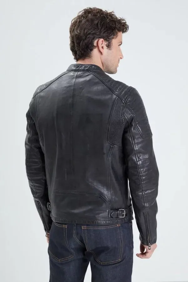 Chaqueta Hombre Daytona Stirling Lamb Paolo Black