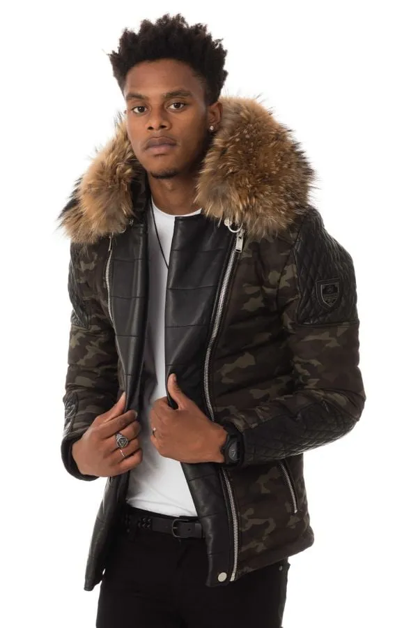 Chaqueta Hombre Horspist Carlton Camouflage Col Naturel 