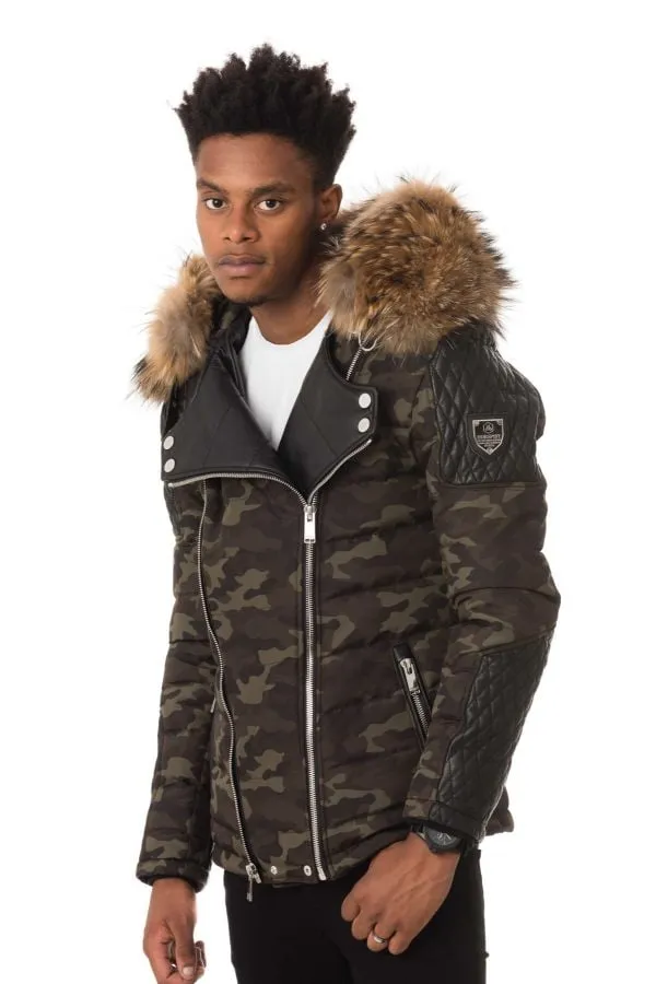 Chaqueta Hombre Horspist Carlton Camouflage Col Naturel 